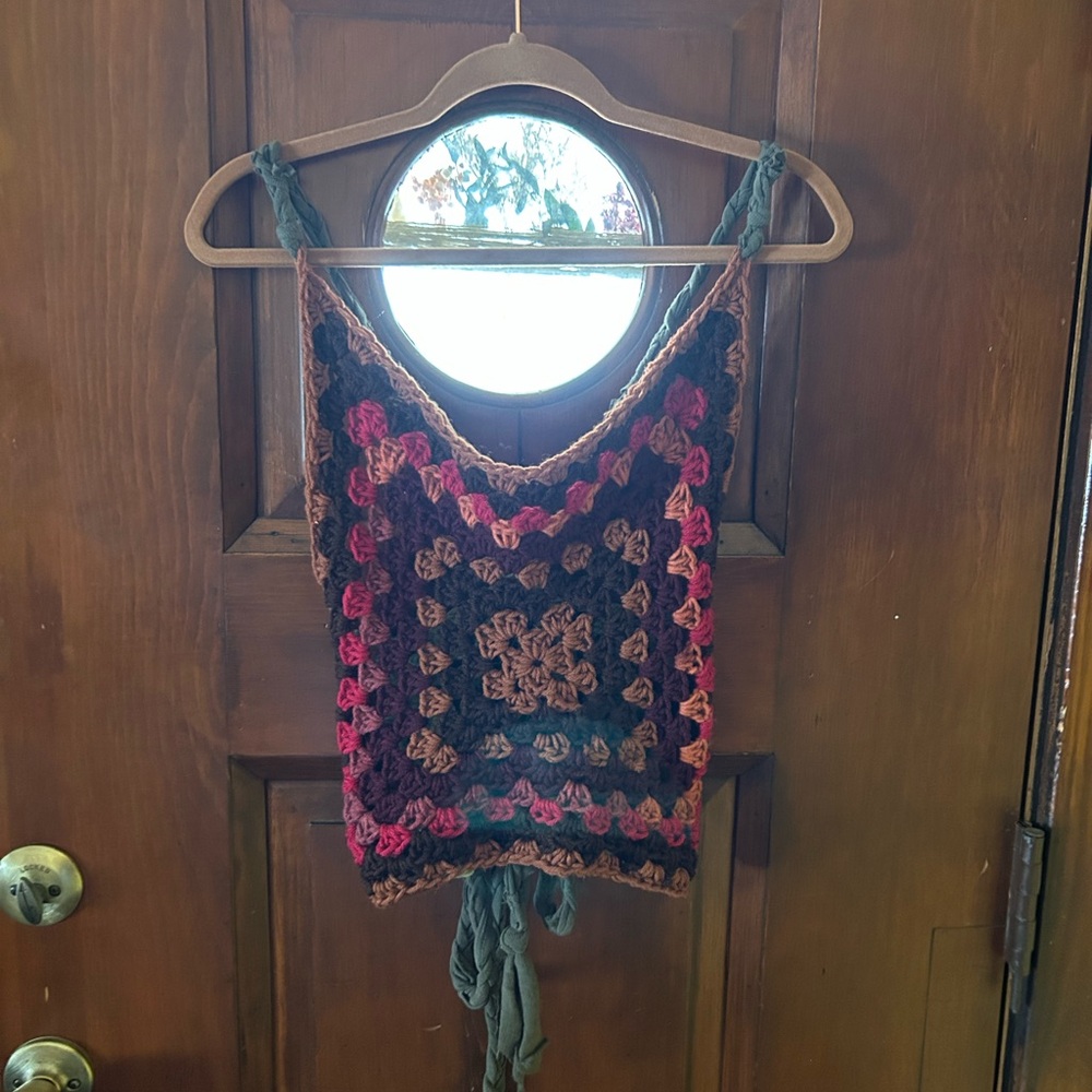 Crochet Corset Top in  Multicolor